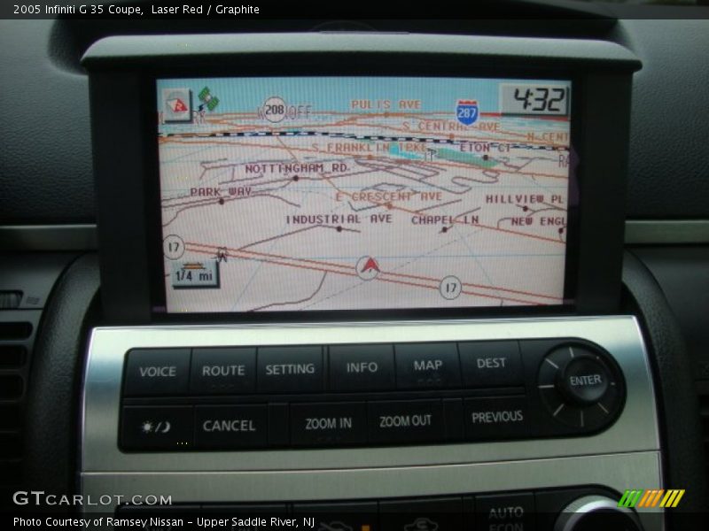 Navigation of 2005 G 35 Coupe