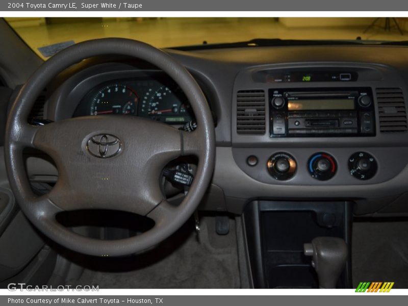 Super White / Taupe 2004 Toyota Camry LE