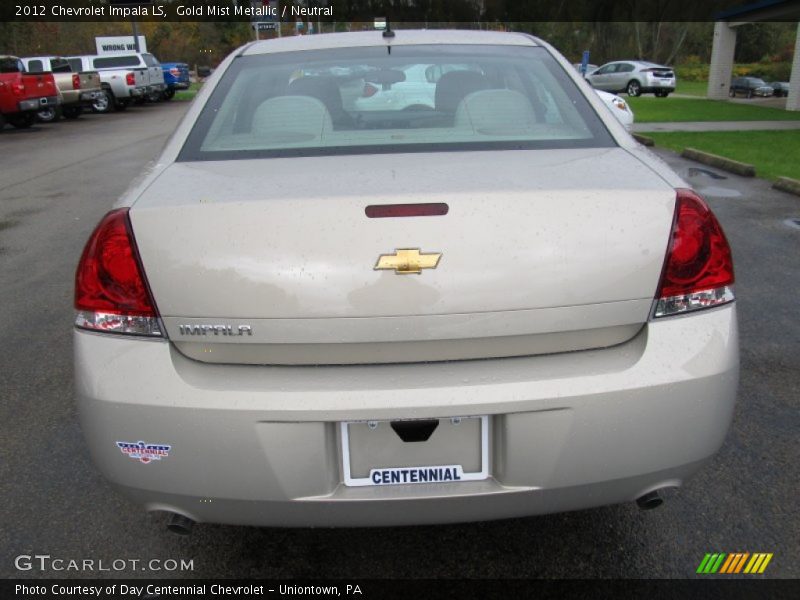 Gold Mist Metallic / Neutral 2012 Chevrolet Impala LS