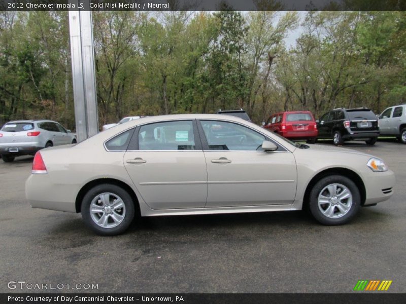 Gold Mist Metallic / Neutral 2012 Chevrolet Impala LS