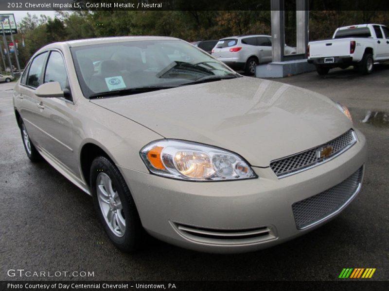 Gold Mist Metallic / Neutral 2012 Chevrolet Impala LS