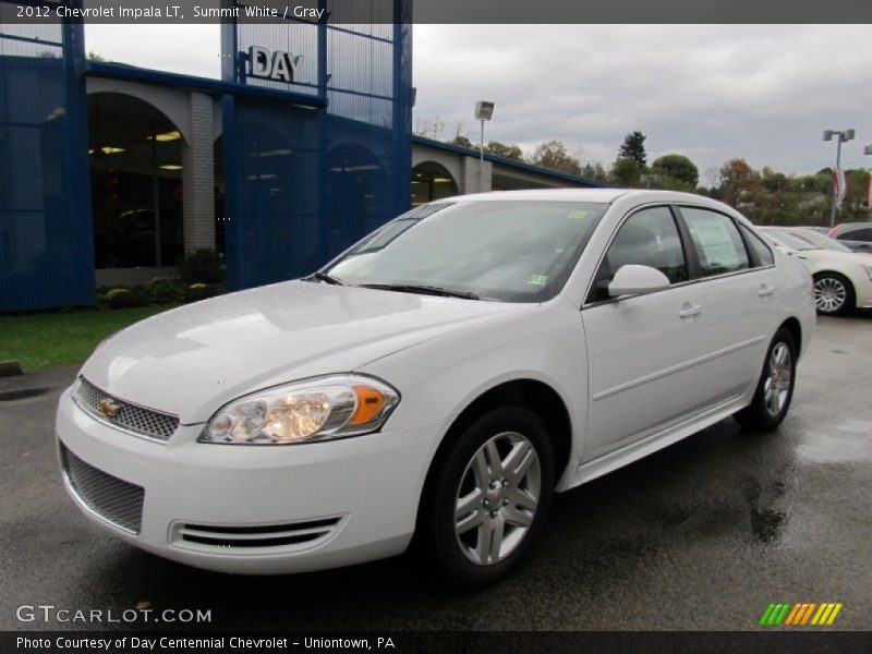 Summit White / Gray 2012 Chevrolet Impala LT