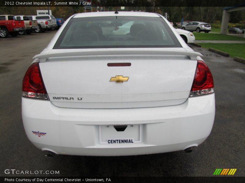 Summit White / Gray 2012 Chevrolet Impala LT