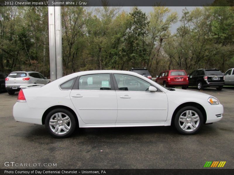 Summit White / Gray 2012 Chevrolet Impala LT