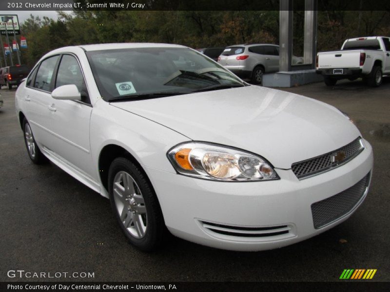 Summit White / Gray 2012 Chevrolet Impala LT