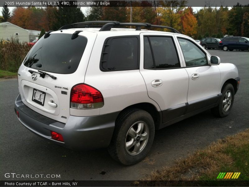 Nordic White / Beige 2005 Hyundai Santa Fe LX 3.5 4WD