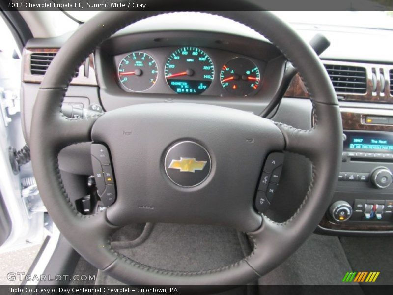 Summit White / Gray 2012 Chevrolet Impala LT