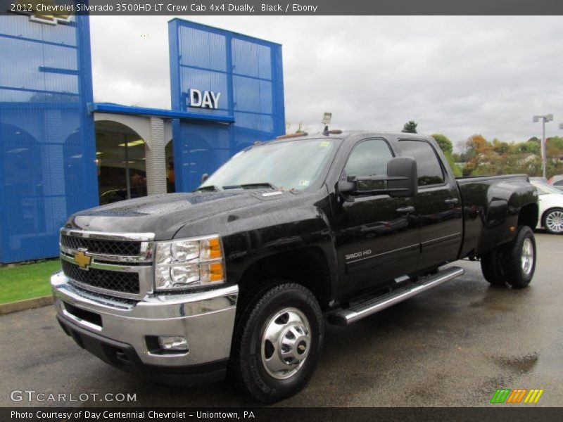 Black / Ebony 2012 Chevrolet Silverado 3500HD LT Crew Cab 4x4 Dually