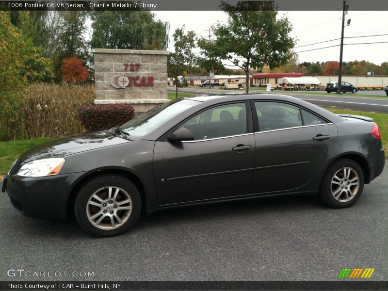 Granite Metallic / Ebony 2006 Pontiac G6 V6 Sedan