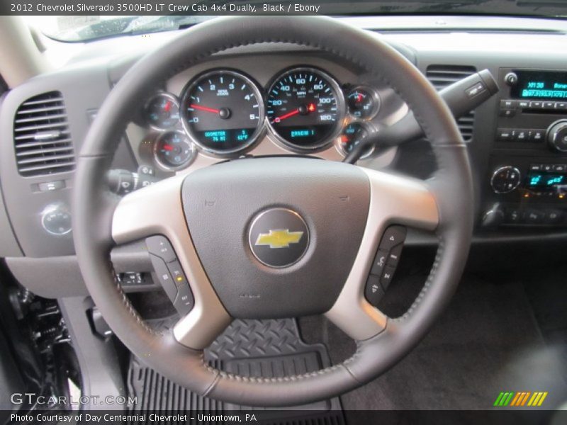 Black / Ebony 2012 Chevrolet Silverado 3500HD LT Crew Cab 4x4 Dually