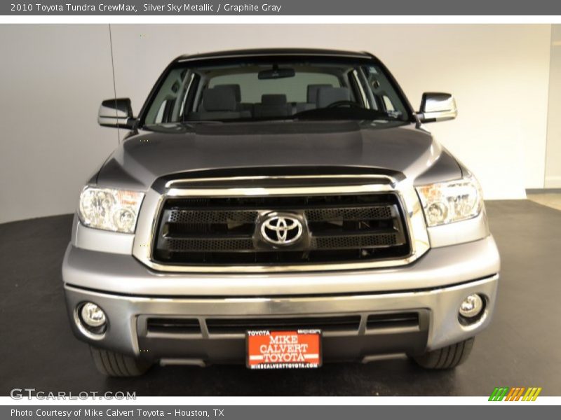 Silver Sky Metallic / Graphite Gray 2010 Toyota Tundra CrewMax
