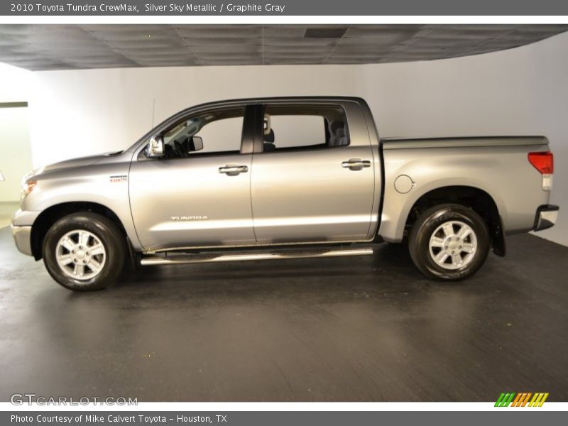 Silver Sky Metallic / Graphite Gray 2010 Toyota Tundra CrewMax