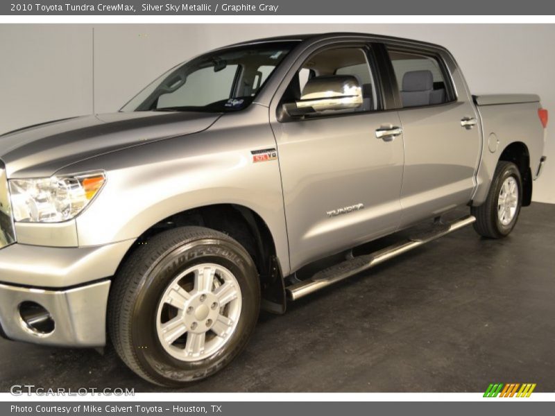 Silver Sky Metallic / Graphite Gray 2010 Toyota Tundra CrewMax