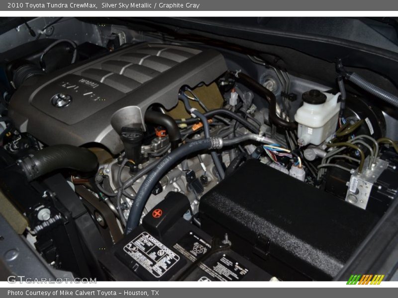 Silver Sky Metallic / Graphite Gray 2010 Toyota Tundra CrewMax