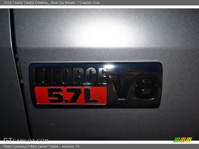 Silver Sky Metallic / Graphite Gray 2010 Toyota Tundra CrewMax