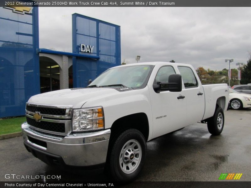 Summit White / Dark Titanium 2012 Chevrolet Silverado 2500HD Work Truck Crew Cab 4x4
