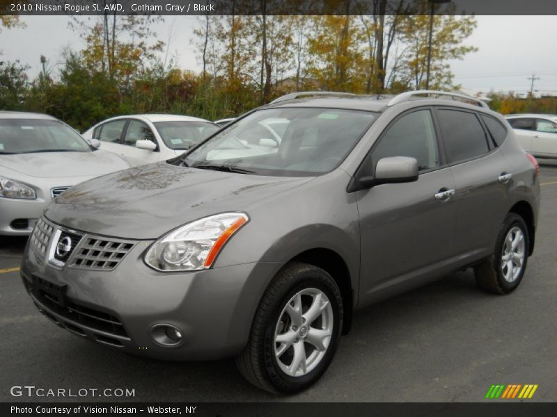 Gotham Gray / Black 2010 Nissan Rogue SL AWD