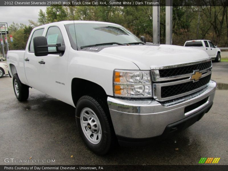 Summit White / Dark Titanium 2012 Chevrolet Silverado 2500HD Work Truck Crew Cab 4x4