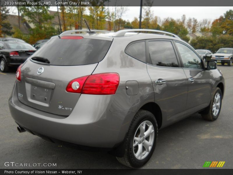 Gotham Gray / Black 2010 Nissan Rogue SL AWD