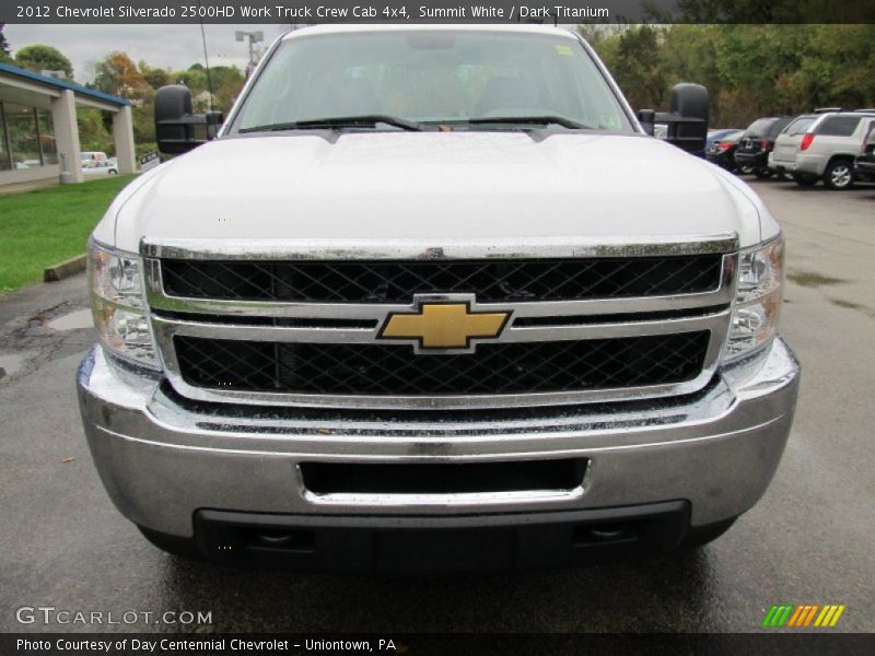 Summit White / Dark Titanium 2012 Chevrolet Silverado 2500HD Work Truck Crew Cab 4x4