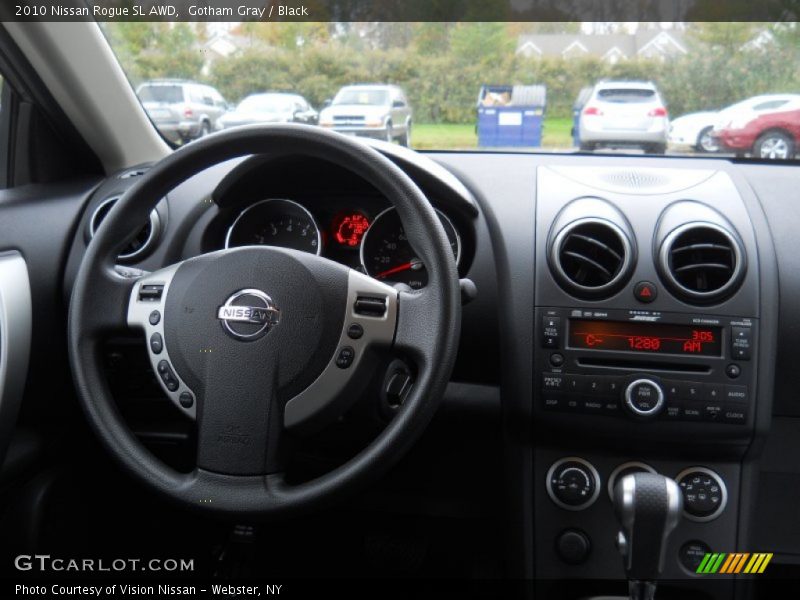 Gotham Gray / Black 2010 Nissan Rogue SL AWD