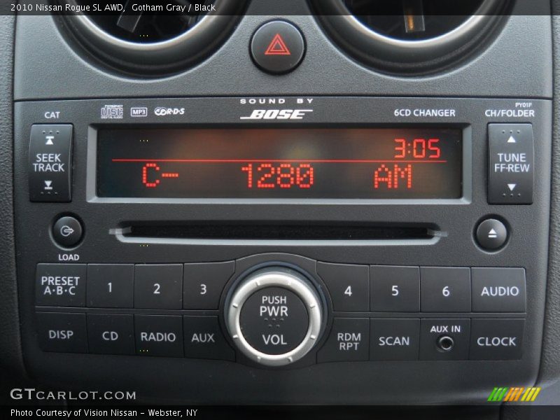 Gotham Gray / Black 2010 Nissan Rogue SL AWD