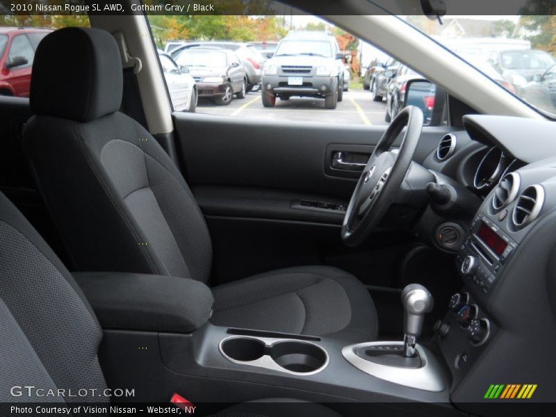 Gotham Gray / Black 2010 Nissan Rogue SL AWD