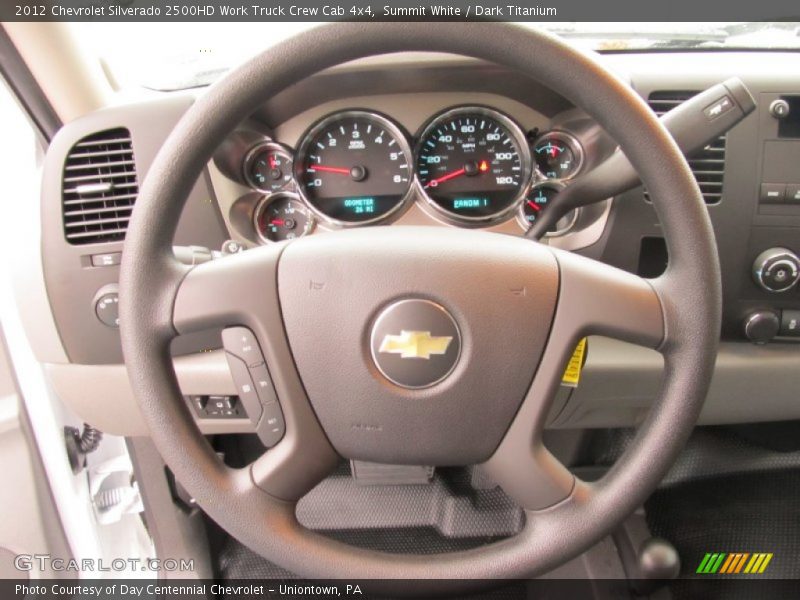 Summit White / Dark Titanium 2012 Chevrolet Silverado 2500HD Work Truck Crew Cab 4x4