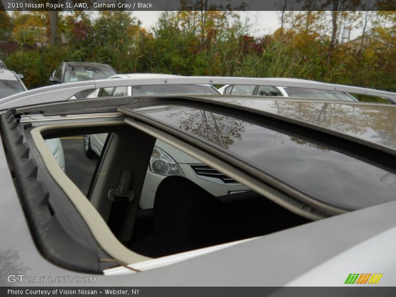 Gotham Gray / Black 2010 Nissan Rogue SL AWD