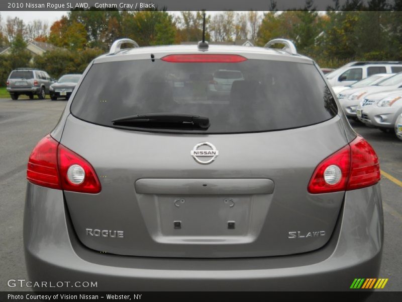 Gotham Gray / Black 2010 Nissan Rogue SL AWD