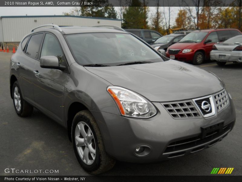 Gotham Gray / Black 2010 Nissan Rogue SL AWD