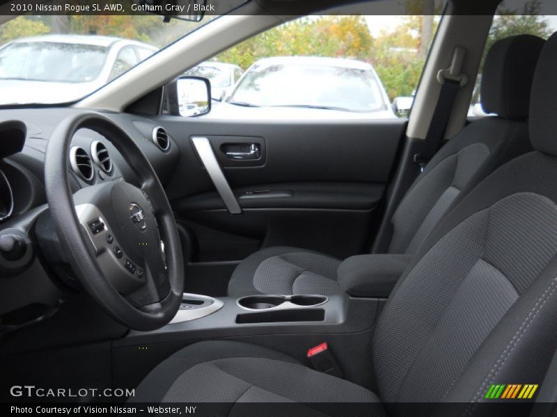 Gotham Gray / Black 2010 Nissan Rogue SL AWD