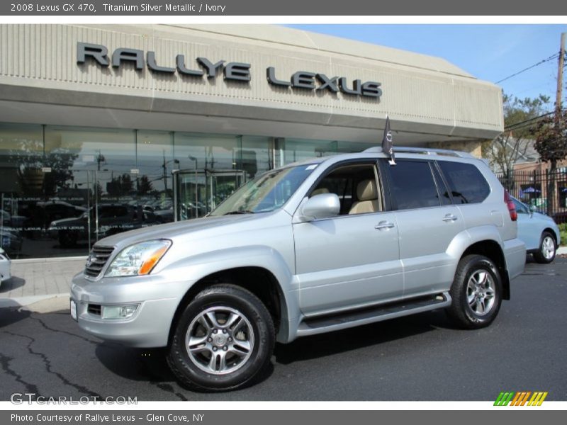 Titanium Silver Metallic / Ivory 2008 Lexus GX 470