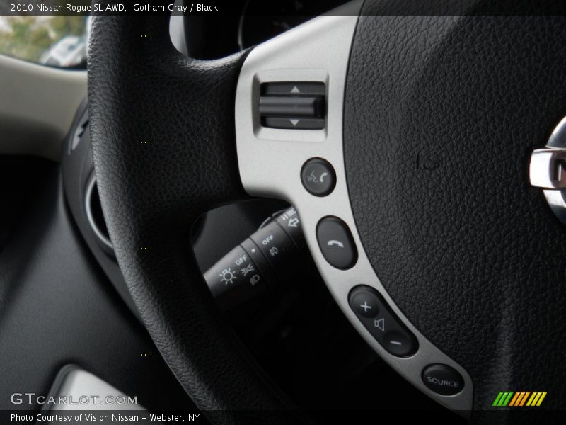 Gotham Gray / Black 2010 Nissan Rogue SL AWD