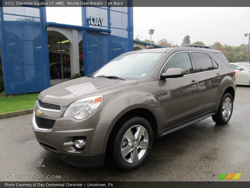 Mocha Steel Metallic / Jet Black 2012 Chevrolet Equinox LT AWD