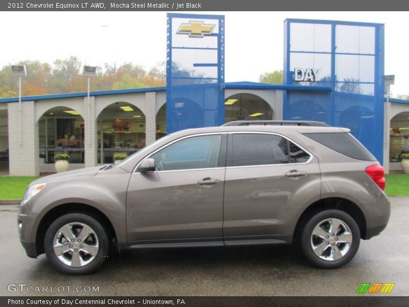 Mocha Steel Metallic / Jet Black 2012 Chevrolet Equinox LT AWD