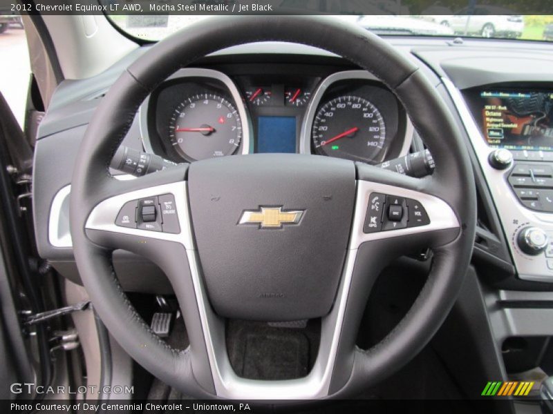 Mocha Steel Metallic / Jet Black 2012 Chevrolet Equinox LT AWD