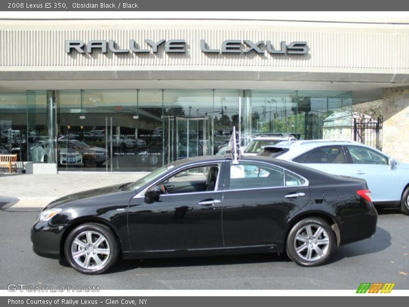 Obsidian Black / Black 2008 Lexus ES 350