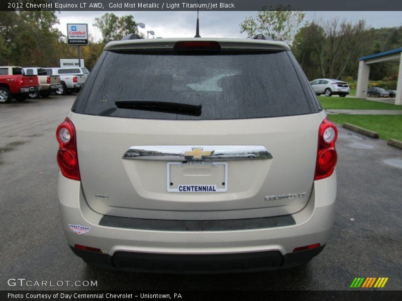 Gold Mist Metallic / Light Titanium/Jet Black 2012 Chevrolet Equinox LT AWD