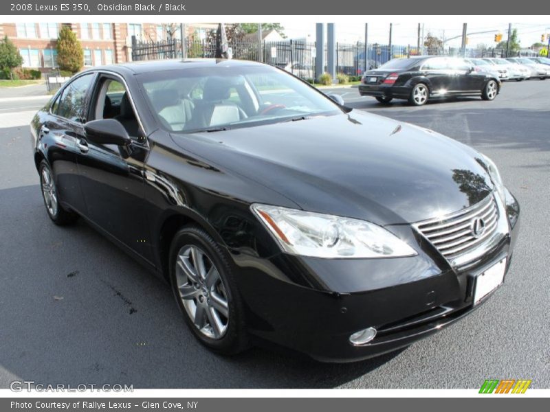Obsidian Black / Black 2008 Lexus ES 350