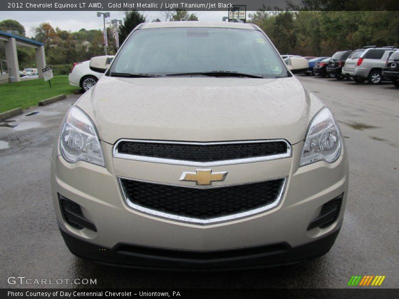 Gold Mist Metallic / Light Titanium/Jet Black 2012 Chevrolet Equinox LT AWD
