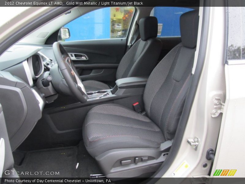 Gold Mist Metallic / Light Titanium/Jet Black 2012 Chevrolet Equinox LT AWD