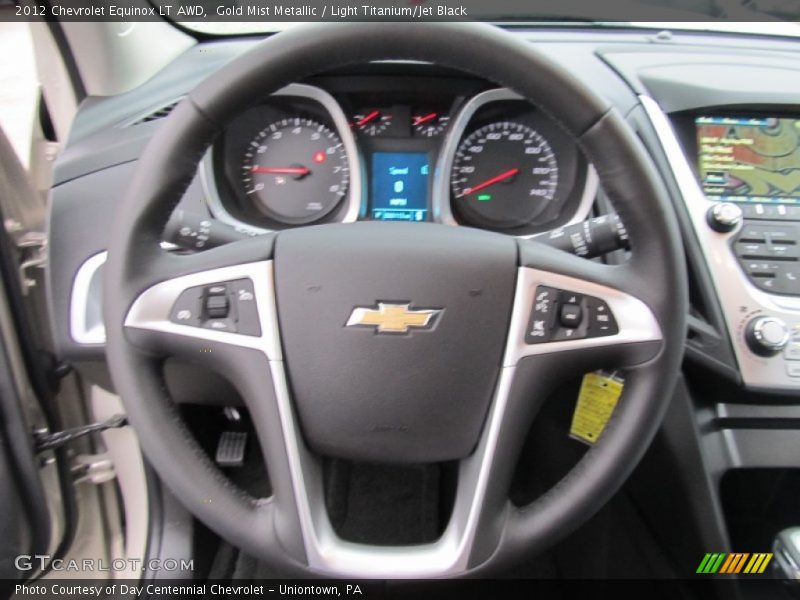 Gold Mist Metallic / Light Titanium/Jet Black 2012 Chevrolet Equinox LT AWD
