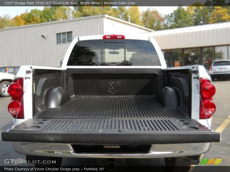 Bright White / Medium Slate Gray 2007 Dodge Ram 2500 SLT Quad Cab 4x4