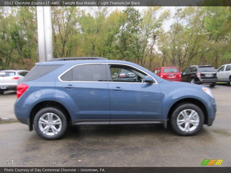 Twilight Blue Metallic / Light Titanium/Jet Black 2012 Chevrolet Equinox LT AWD