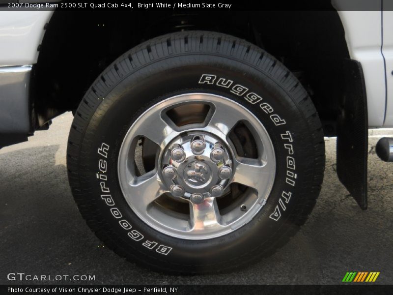 Bright White / Medium Slate Gray 2007 Dodge Ram 2500 SLT Quad Cab 4x4