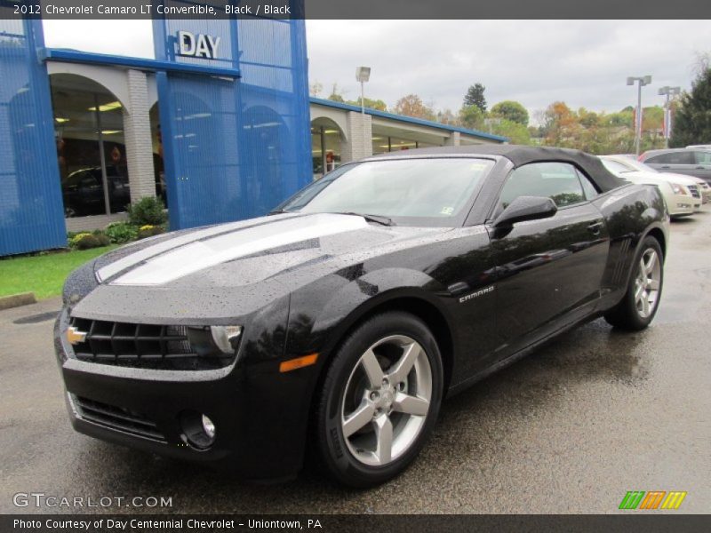 Black / Black 2012 Chevrolet Camaro LT Convertible