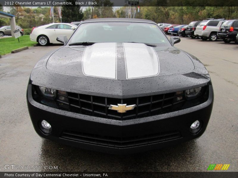 Black / Black 2012 Chevrolet Camaro LT Convertible