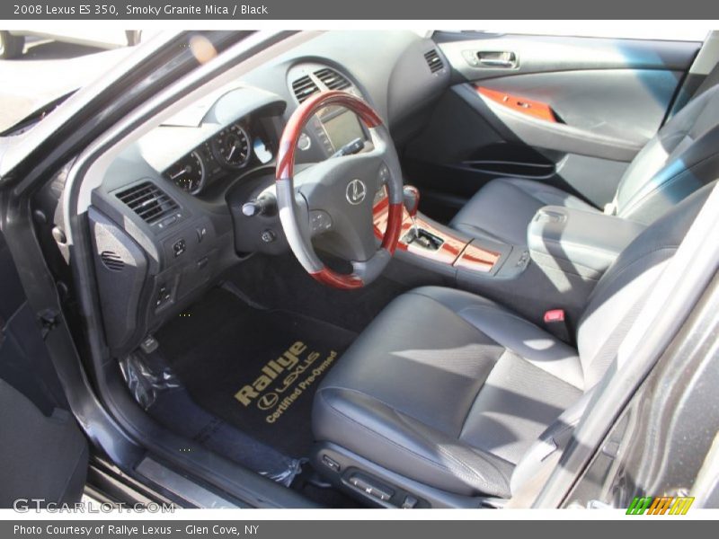 Smoky Granite Mica / Black 2008 Lexus ES 350