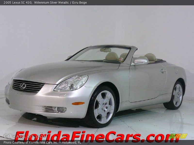 Millennium Silver Metallic / Ecru Beige 2005 Lexus SC 430